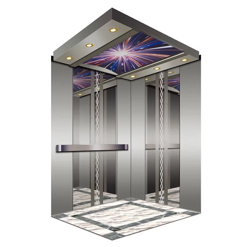 VTSP125 Customized Passenger Elevator Cabin Stainless Steel Construction Mababang Ingay na Tampok na 1 Taon Warranty Maramihang Pagpipilian sa Pagtatapos