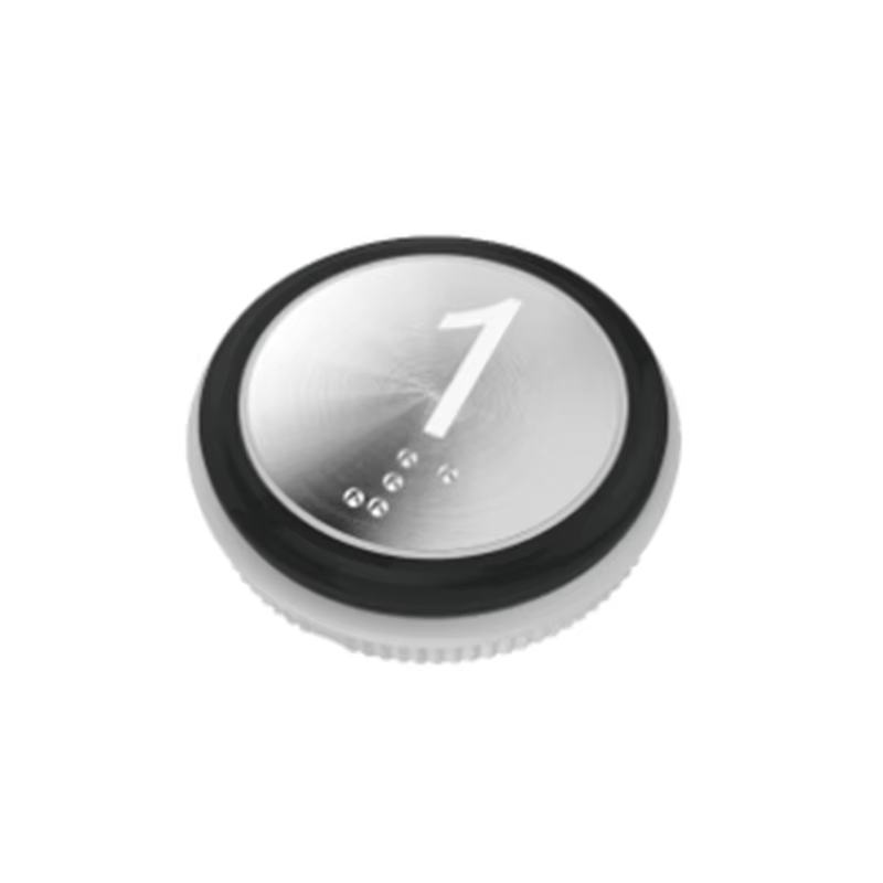 VTSP349 Elevator Spare Parts Square Push Button Model NV para sa Mga Gusali ng Opisina Kontemporaryong Disenyo ISO9001 Certified Cast Iron_Steel
