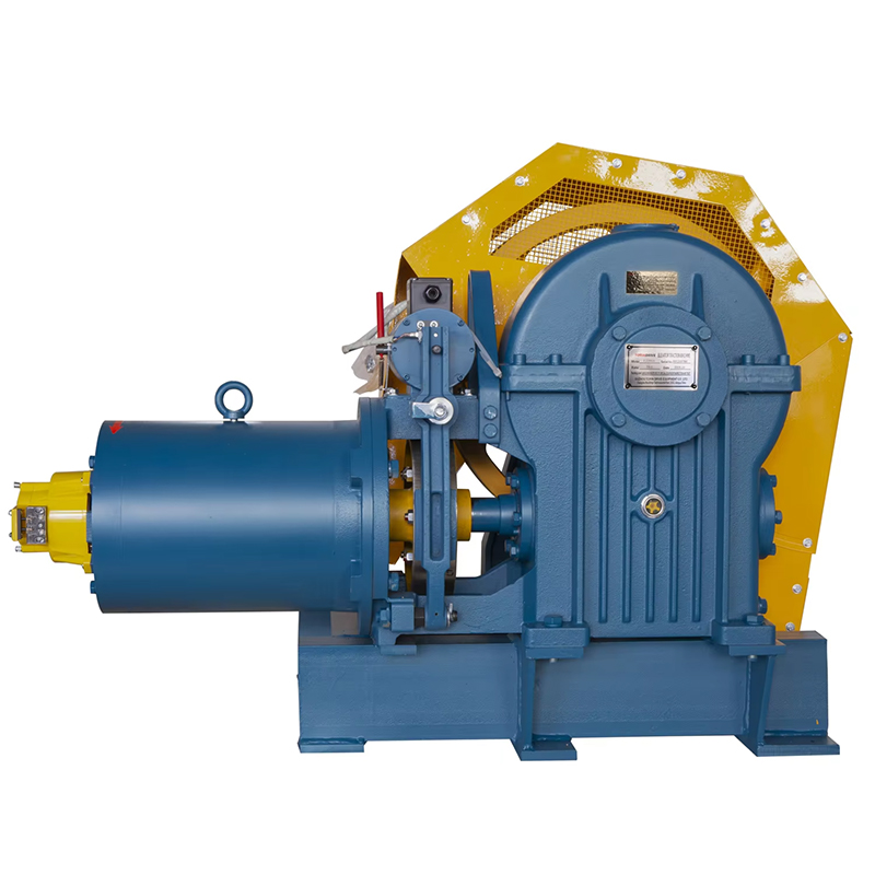 VTSP216 Mga Bagong Produkto YJF100K 320Kg-450Kg Mga Bahagi ng Elevator Torindrive Elevator Geared Traction Machine