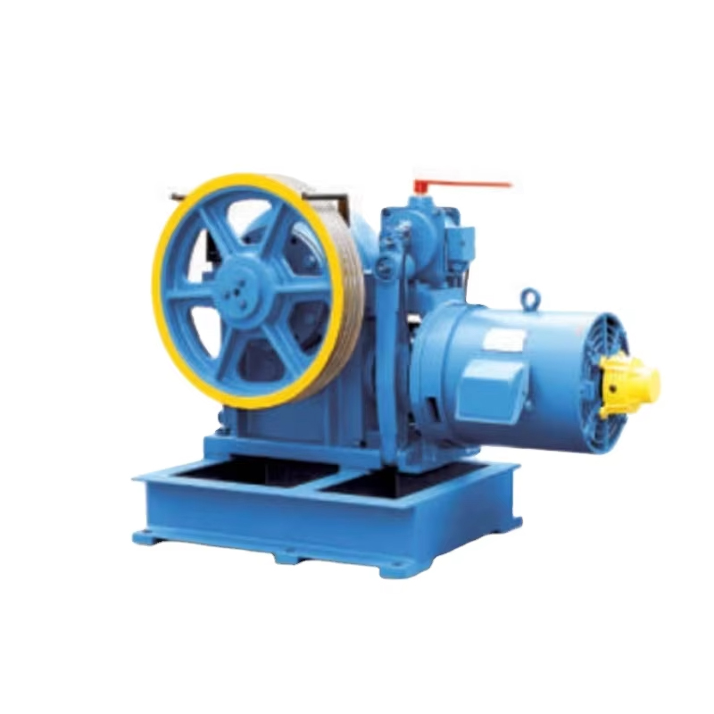 VTSP216 Mga Bagong Produkto YJF100K 320Kg-450Kg Mga Bahagi ng Elevator Torindrive Elevator Geared Traction Machine