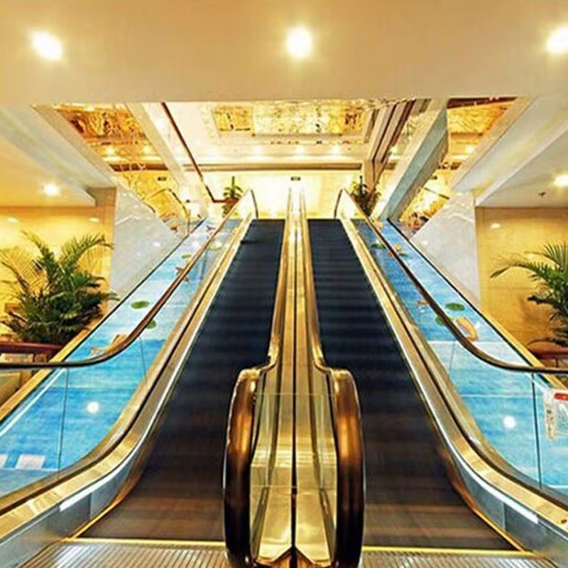 VTES105 VVVF Control 35 Degree Escalator Elevator ISO Certification 0.5m_s Speed ​​Modern Design 1 Year Warranty para sa Shopping Mall