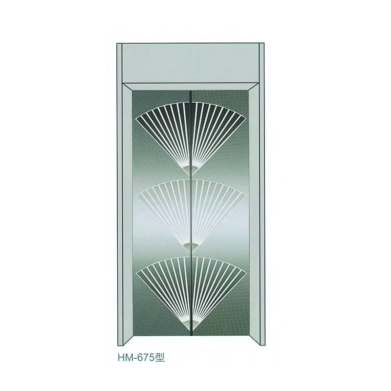 VTSP204 Mataas na Kalidad ng Elevator Door System Hindi kinakalawang na asero Pininturahan ng Salamin na Manu-manong Panel ng Pinto