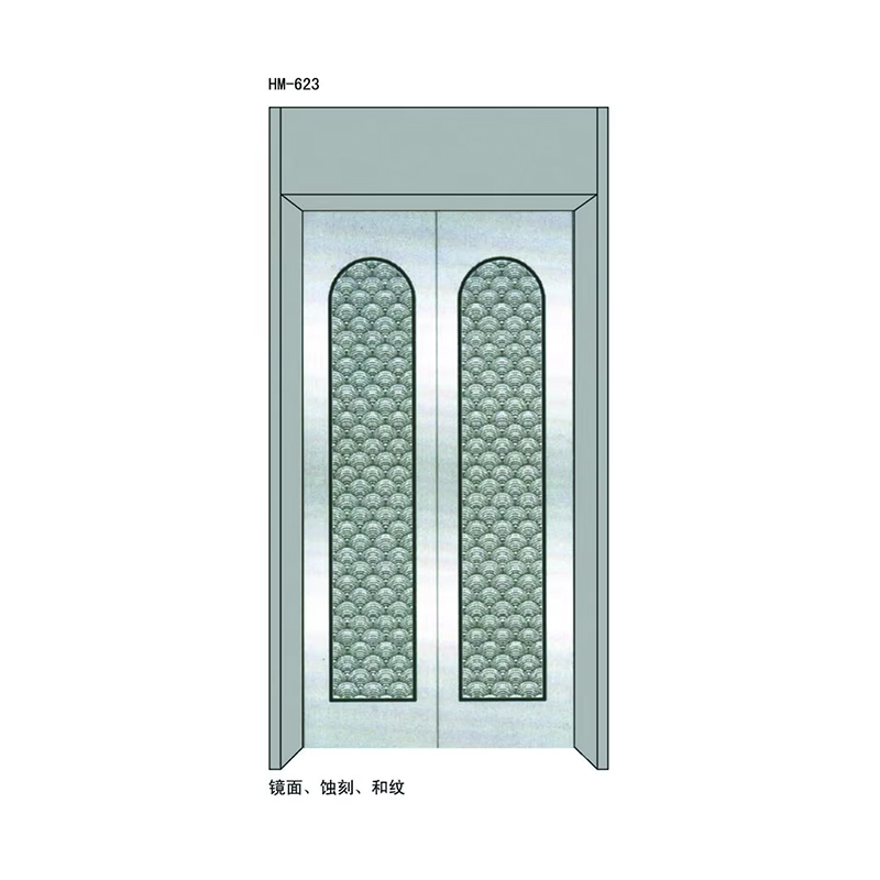 VTSP204 Mataas na Kalidad ng Elevator Door System Hindi kinakalawang na asero Pininturahan ng Salamin na Manu-manong Panel ng Pinto