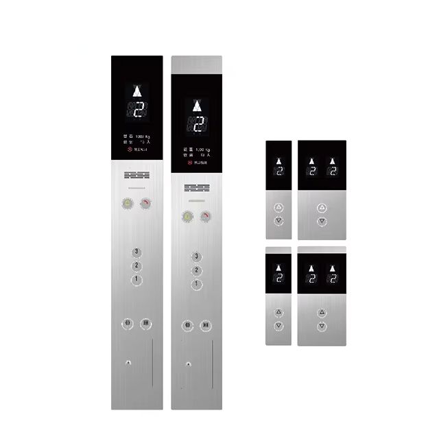 VTSP336 Elevator Wall Mounted Touch Display na may Elevator Button Modern Design Stainless Steel & Glass Cop and Lop