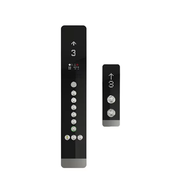 VTSP336 Elevator Wall Mounted Touch Display na may Elevator Button Modern Design Stainless Steel & Glass Cop and Lop