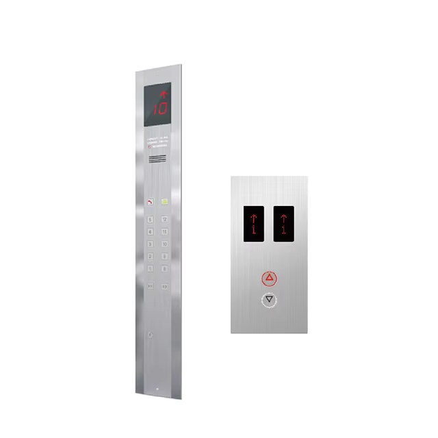 VTSP336 Elevator Wall Mounted Touch Display na may Elevator Button Modern Design Stainless Steel & Glass Cop and Lop