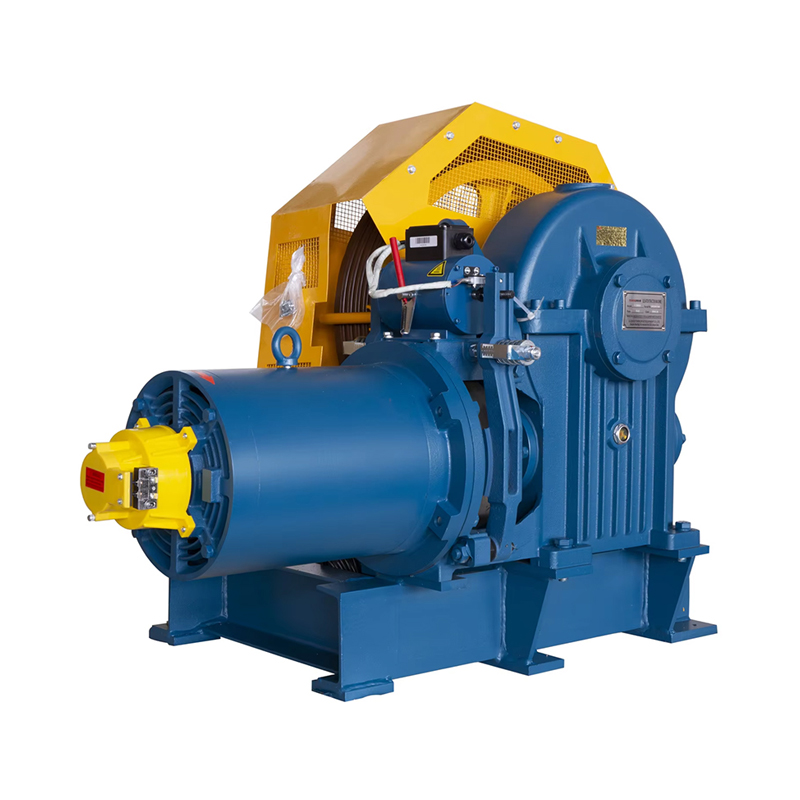 VTSP216 Mga Bagong Produkto YJF100K 320Kg-450Kg Mga Bahagi ng Elevator Torindrive Elevator Geared Traction Machine