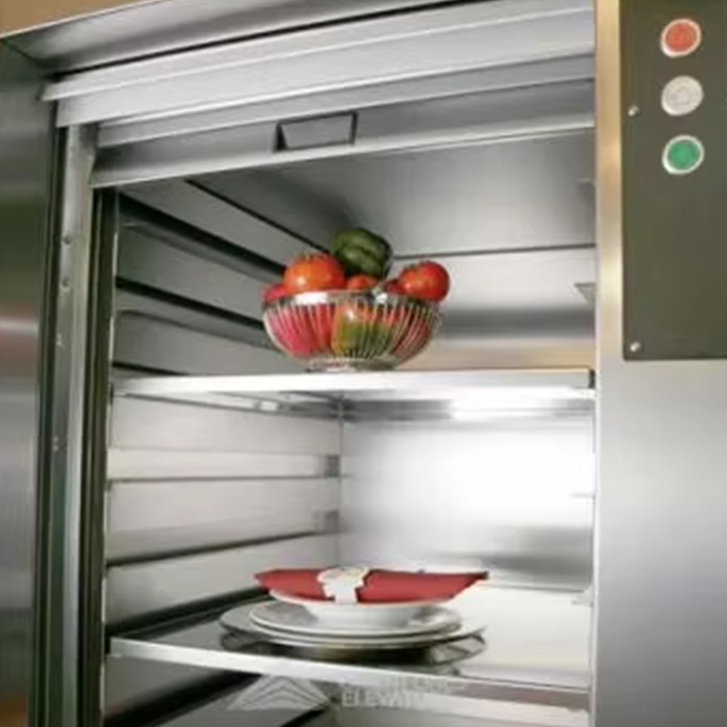 VTEF108 Electric Gearless AC Dumbwaiter Lift na may PVC Floor para sa Restaurant at Hotel Kitchen Service