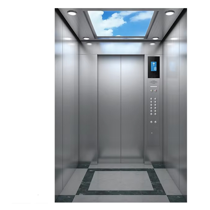VTEP120 Residential Villa Passenger Elevator Panoramic Glass Stainless Steel Construction Safety Features Malaking Kapasidad