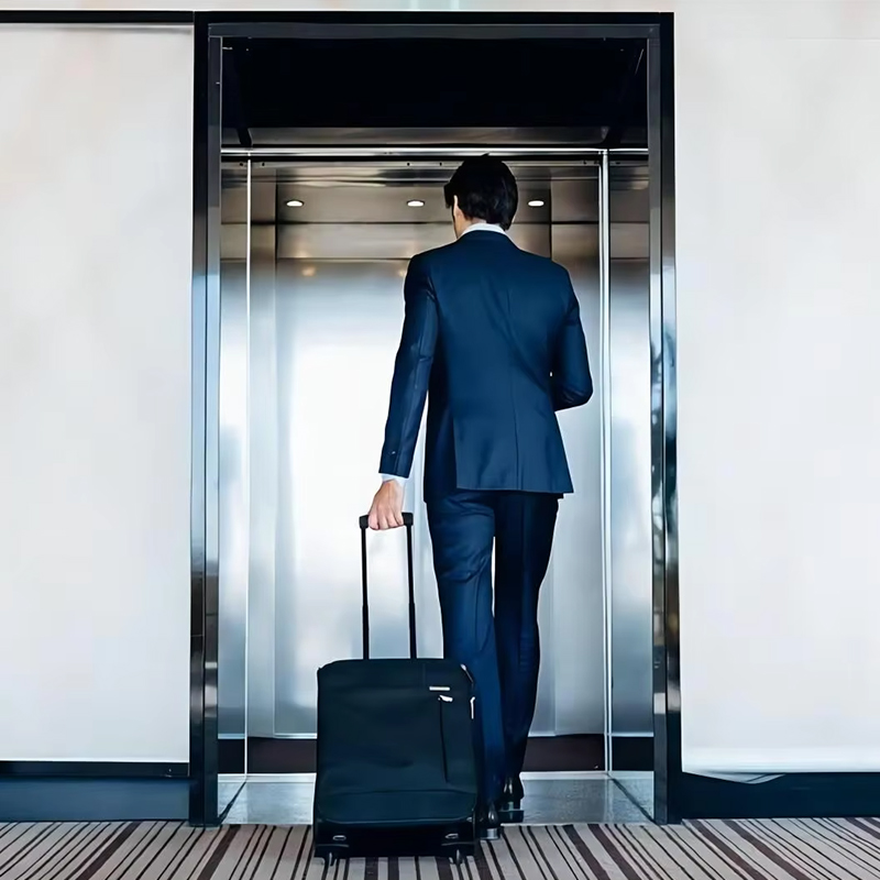 VTEP120 Residential Villa Passenger Elevator Panoramic Glass Stainless Steel Construction Safety Features Malaking Kapasidad