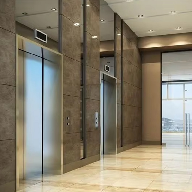 VTEP120 Residential Villa Passenger Elevator Panoramic Glass Stainless Steel Construction Safety Features Malaking Kapasidad