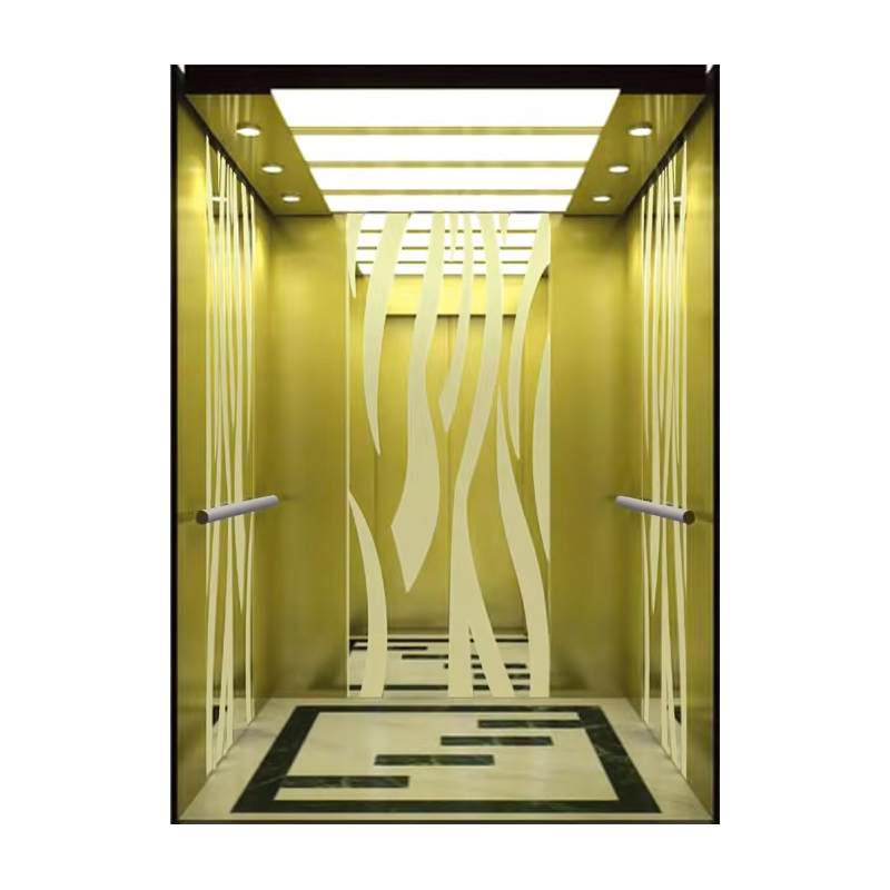 VTEP121 Hot Selling NV Model 6-8 Tao 630kg Gearless AC Modernong Elevator Building Passenger Lift na may Stainless Steel PVC Floor