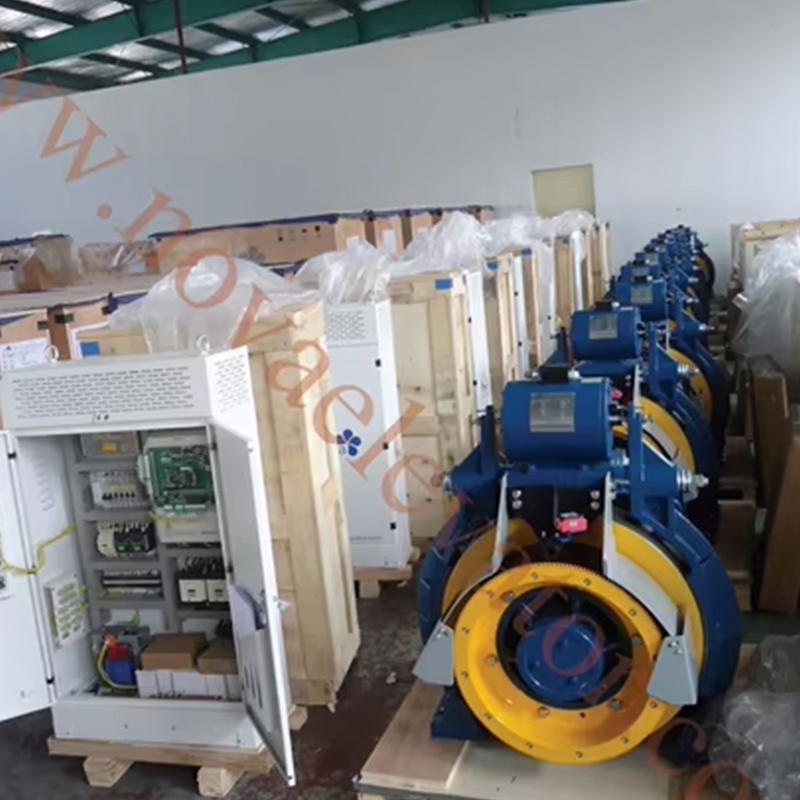 VTSP227 41G-F180 Gearless Traction Machine VVVF AC220_380 320-630kg Kapasidad 1.00-2.00m_s Bilis Hindi kinakalawang na Asero Gusali ng Opisina