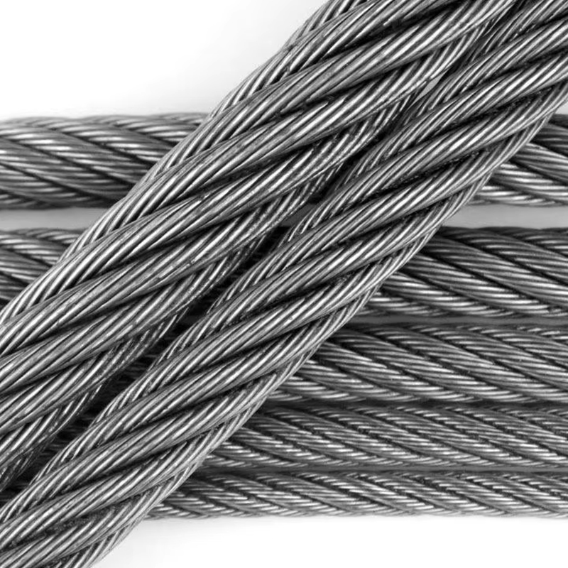 VTSP264 8X25F-IWRC Stainless Galvanized Elevator Traction Steel Wire Rope para sa Paggamit ng Hotel
