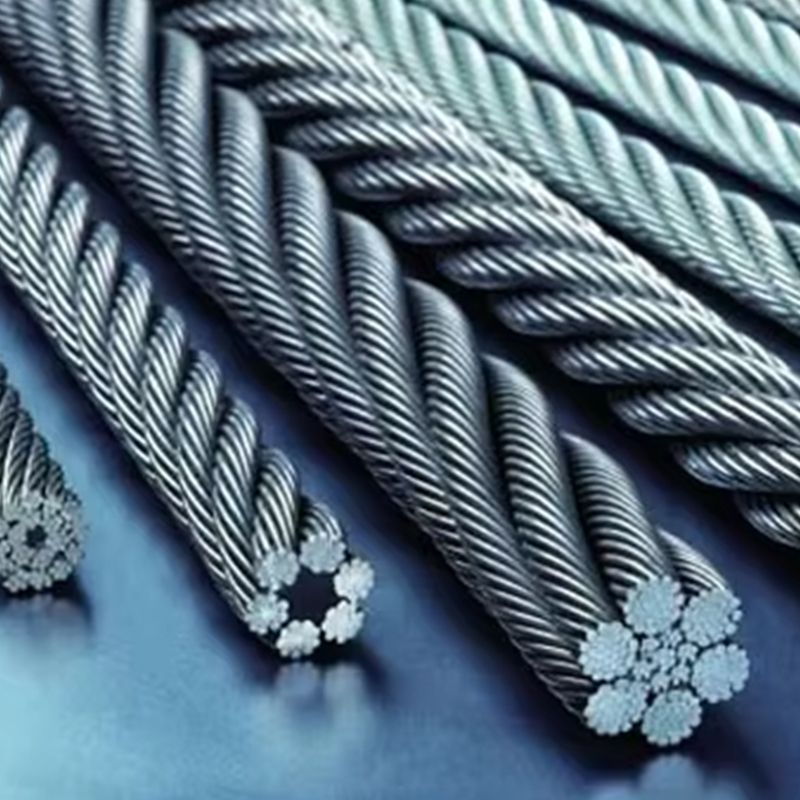 VTSP263 China Factory 11mm High Tensile Strength Heat Resistant Hindi kinakalawang na Galvanized Elevator Steel Wire Rope
