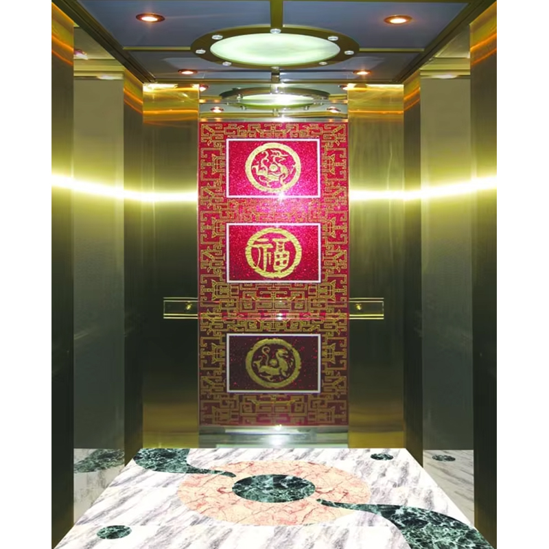 VTSP132 Elevator Parts Modern Design Stainless Steel Elevator Cabin Custom Size para sa Residential at Commercial Projects