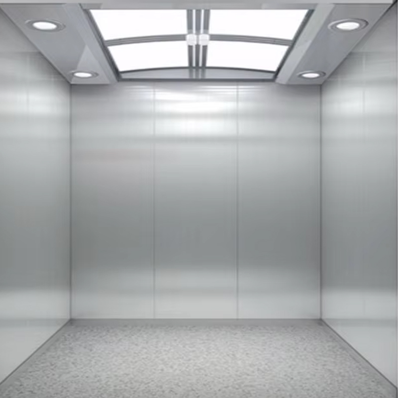 VTSP134 Passenger Elevator Cabin na may Energy-Efficient LED Ceiling Stainless Steel Construction ISO9001 Certified 1 Year Warranty
