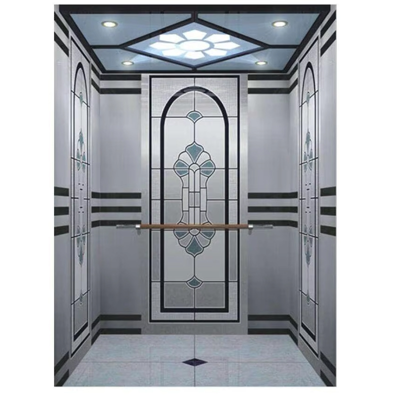 VTSP135 Elevator Parts at Accessories Commercial Passenger Lift Cabin na may Anti-Scratch Wall Panels