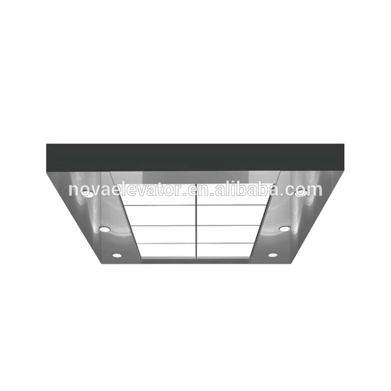 VTSP140 Elevator Spare Part Cabin Interior Accessories Elevator Cabin Hindi kinakalawang na Asero Ceiling Modernong Lift Ceiling Design