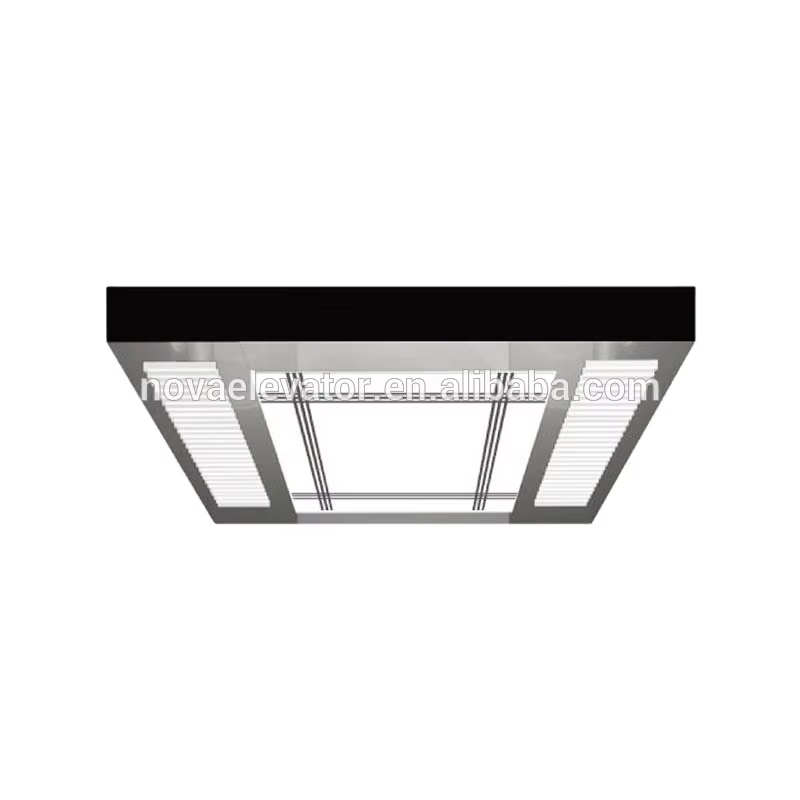 VTSP140 Elevator Spare Part Cabin Interior Accessories Elevator Cabin Hindi kinakalawang na Asero Ceiling Modernong Lift Ceiling Design