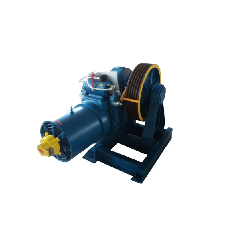 VTSP249 YJ320 1000Kg Passenger Elevator Traction Motor Geared Traction Machine