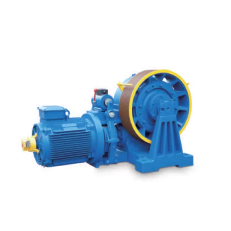 VTSP249 YJ320 1000Kg Passenger Elevator Traction Motor Geared Traction Machine