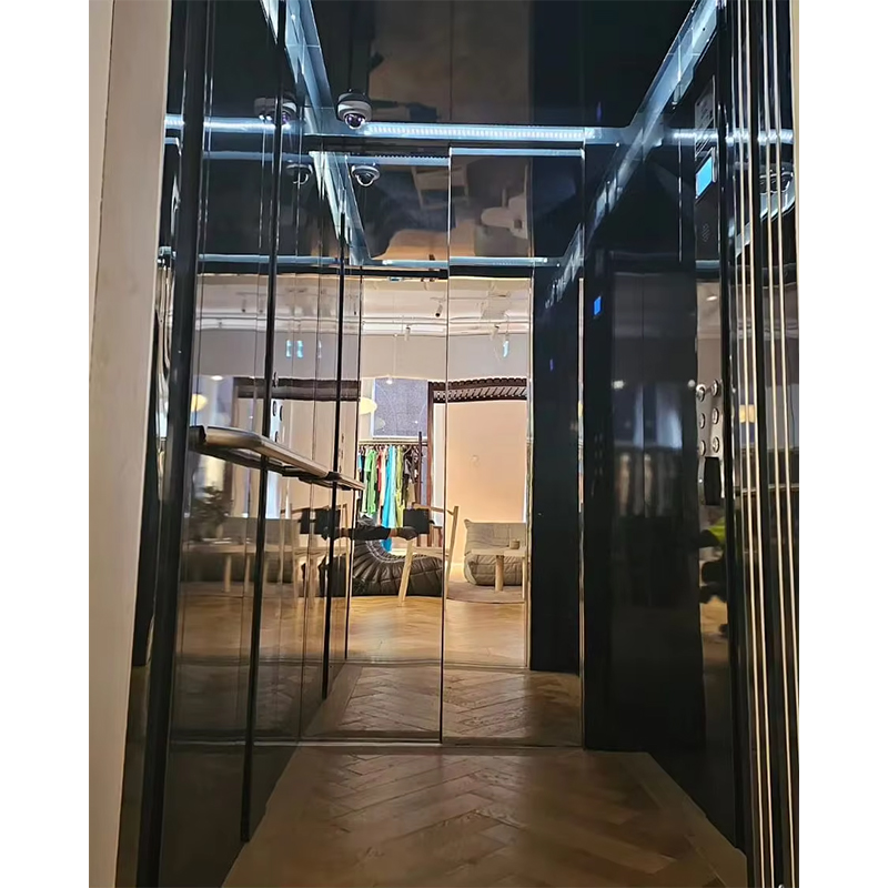 VTSP136 Elevator Parts & Accessories Passenger Lift Cabin na may LED Lighting at Premium Dekorasyon