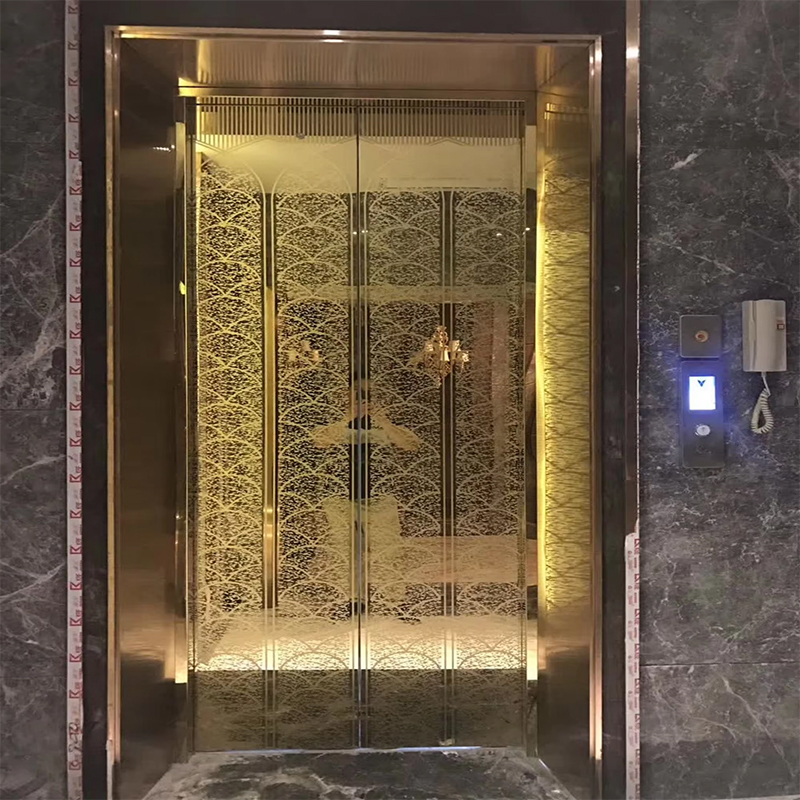 VTSP136 Elevator Parts & Accessories Passenger Lift Cabin na may LED Lighting at Premium Dekorasyon