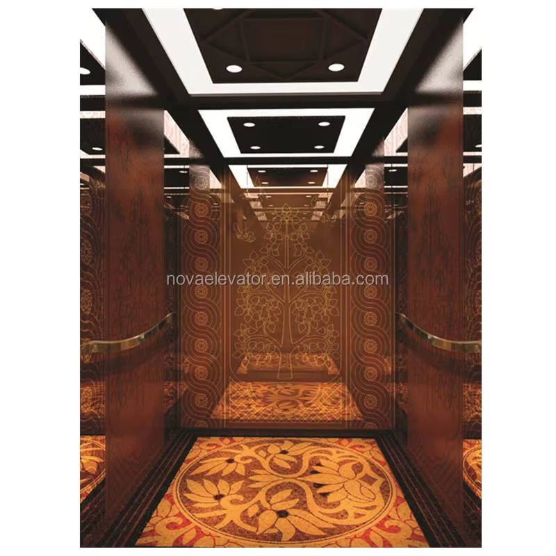 VTSP128 Elevator Parts & Accessories Premium Observation Elevator Cabin na may Full Glass Walls