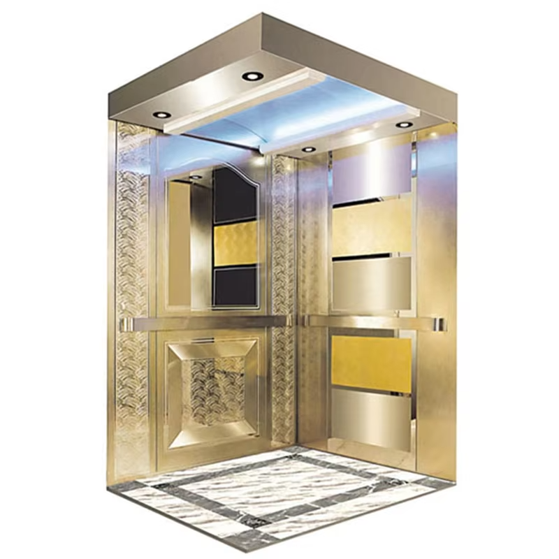 VTSP137 Elevator Parts & Accessories Modern Stainless Steel Elevator Cabin para sa Mga Komersyal na Gusali