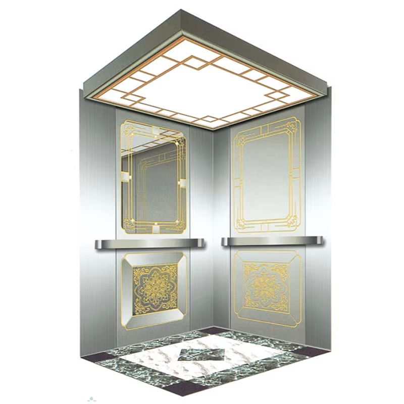 VTSP137 Elevator Parts & Accessories Modern Stainless Steel Elevator Cabin para sa Mga Komersyal na Gusali