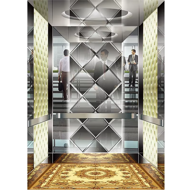 VTSP126 Elevator Parts & Accessories Passenger Lift Cabin na may Modernong Interior Dekorasyon