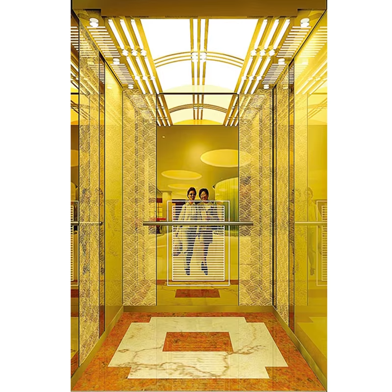VTSP127 Elevator Parts & Accessories Durable Stainless Steel Lift Cabin na may Skirting at Handrail