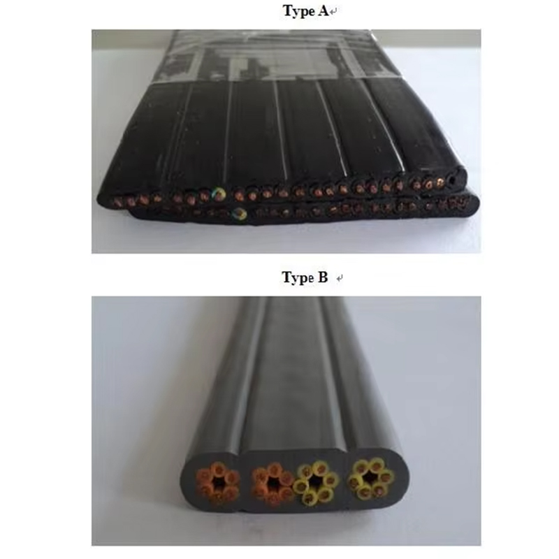 VTSP366 Lift Spare Parts Elevator Flat Cable TVVB Stainless Steel 0.5 0.75 Square Hotel Apartment Paggamit